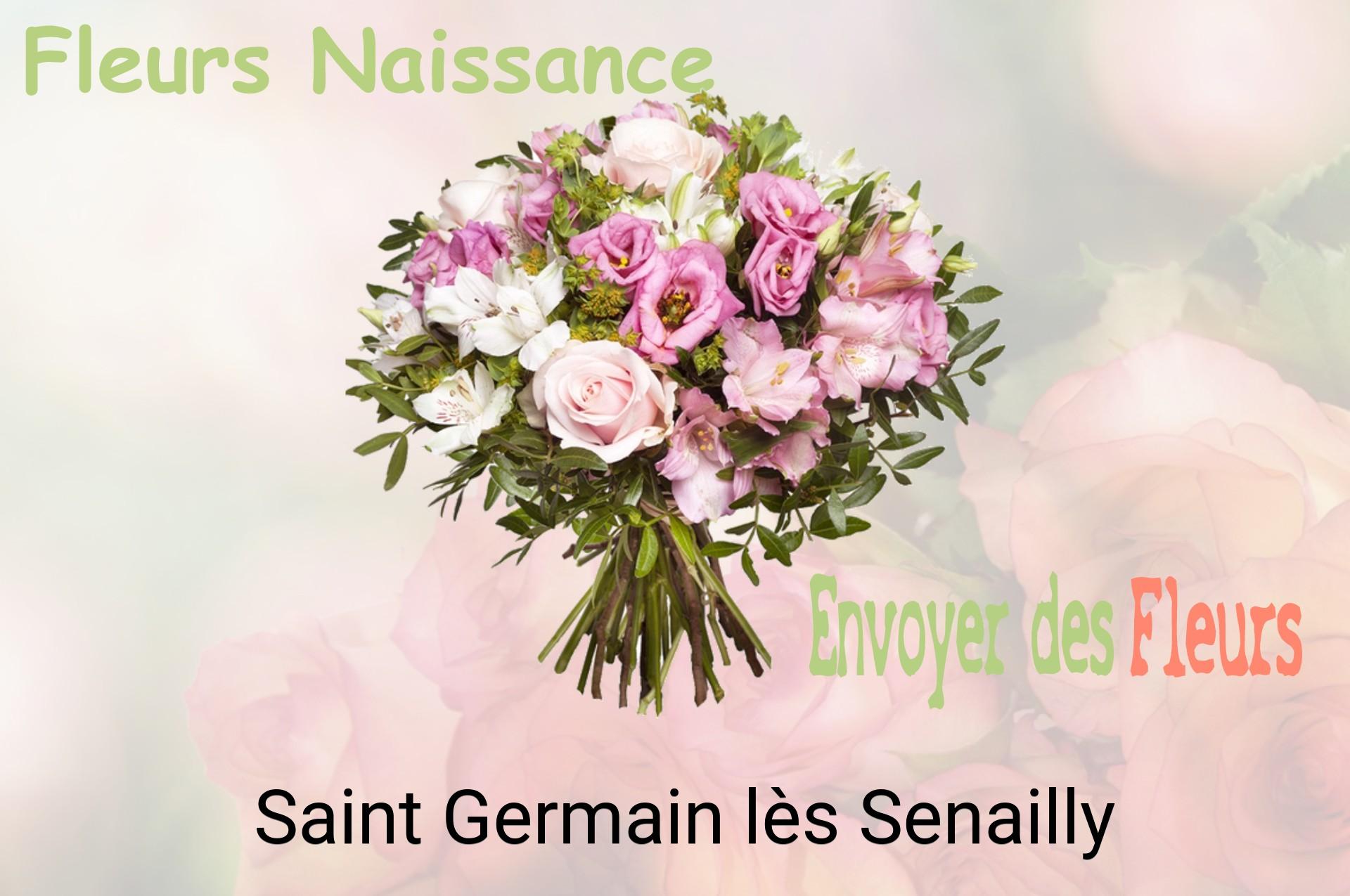 Bouquet de fleurs de naissance livré à Saint-Germain-lès-Senailly